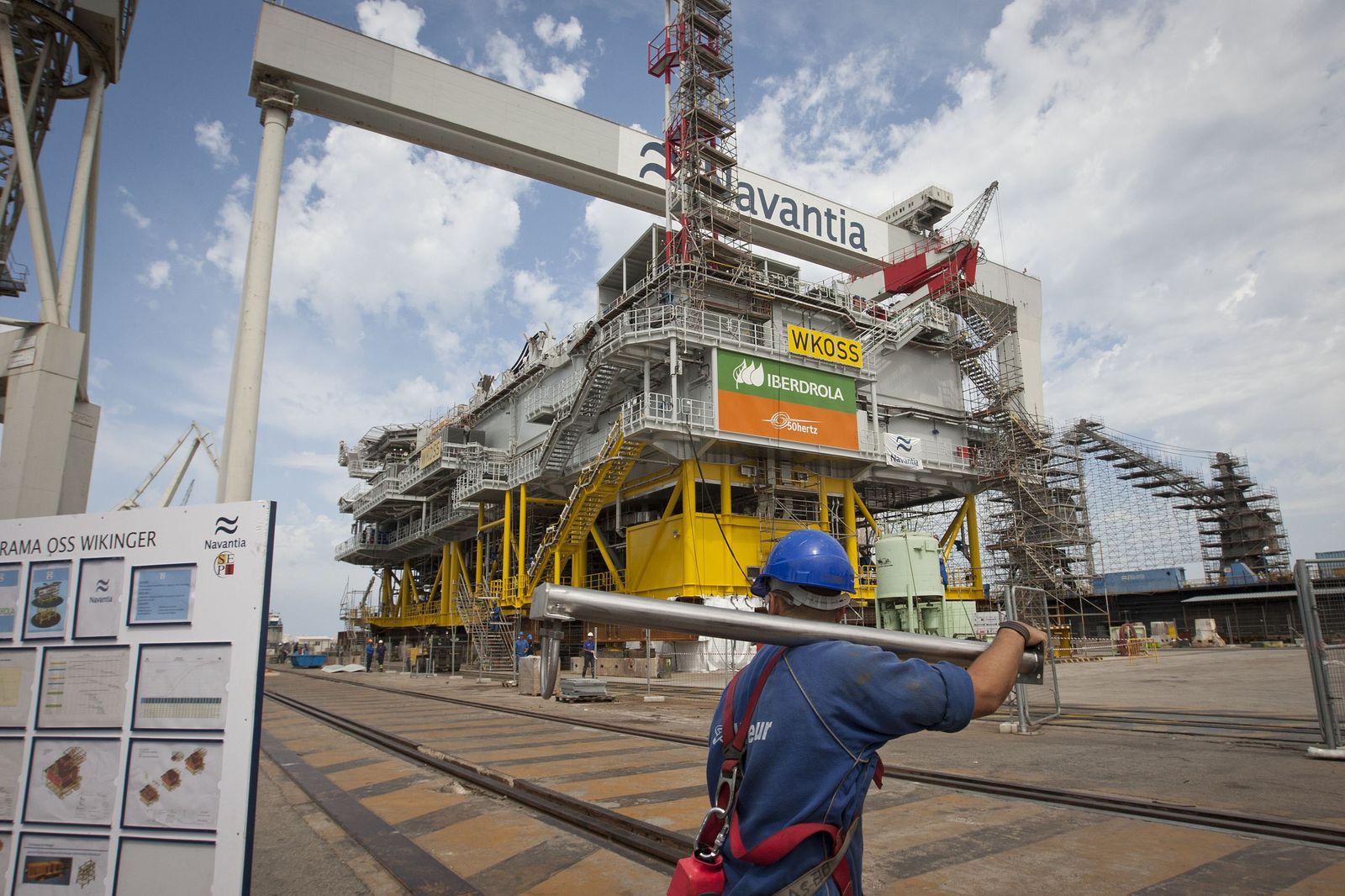 Subestación Andalucía I, construida en el astillero de Puerto Real para Iberdrola.