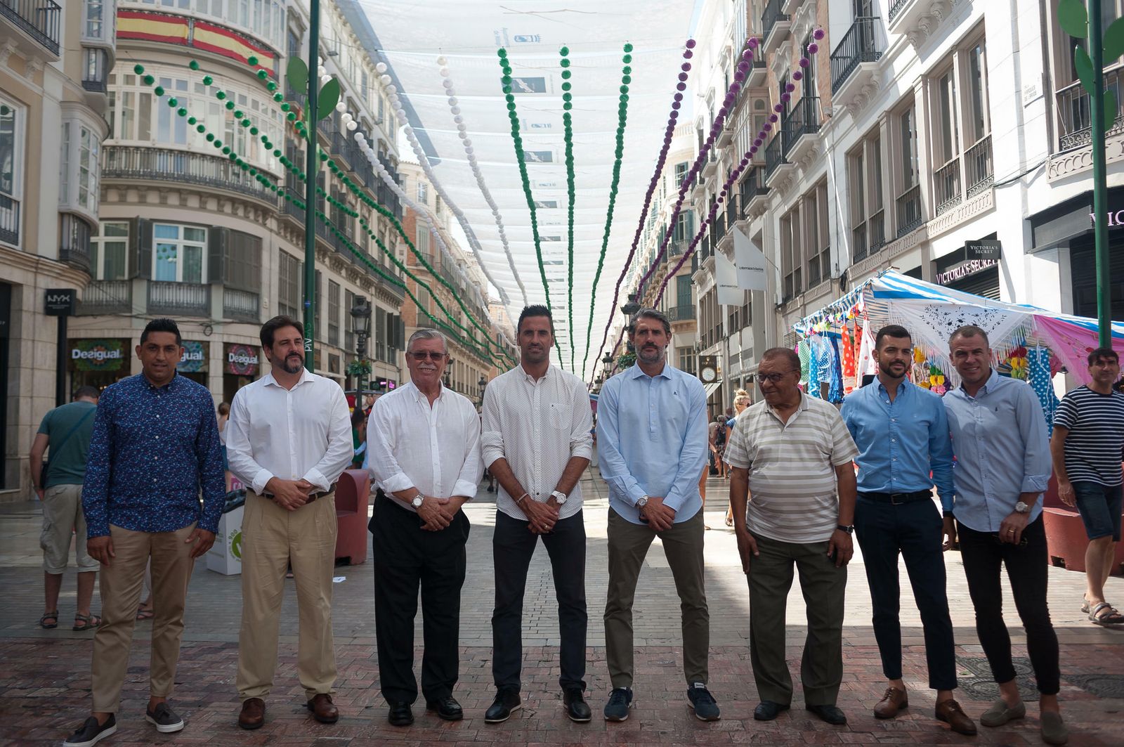 Las fotos de la visita del Málaga CF a la Feria