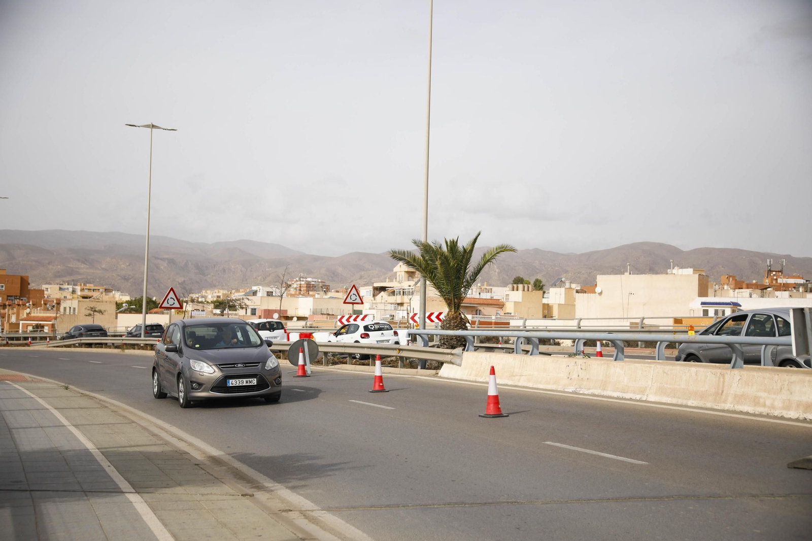 Las imágenes de las obras del puente de la autovía de Almería