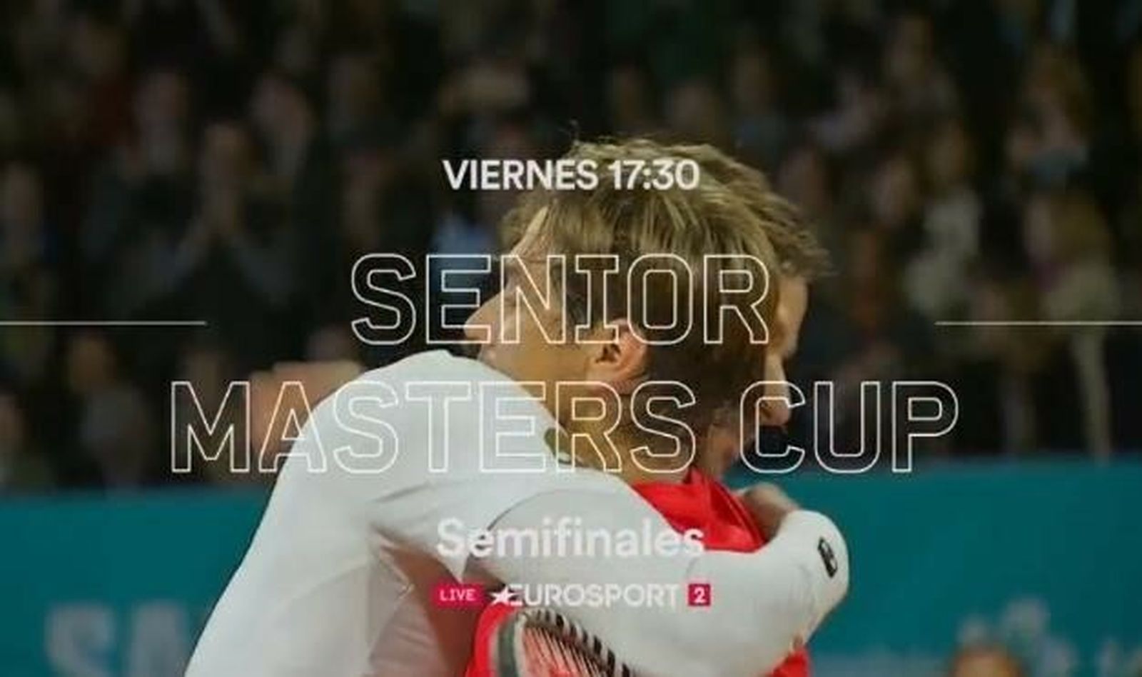 Cartel anunciador de las semifinales de la Senior Masters Cup de Marbella.