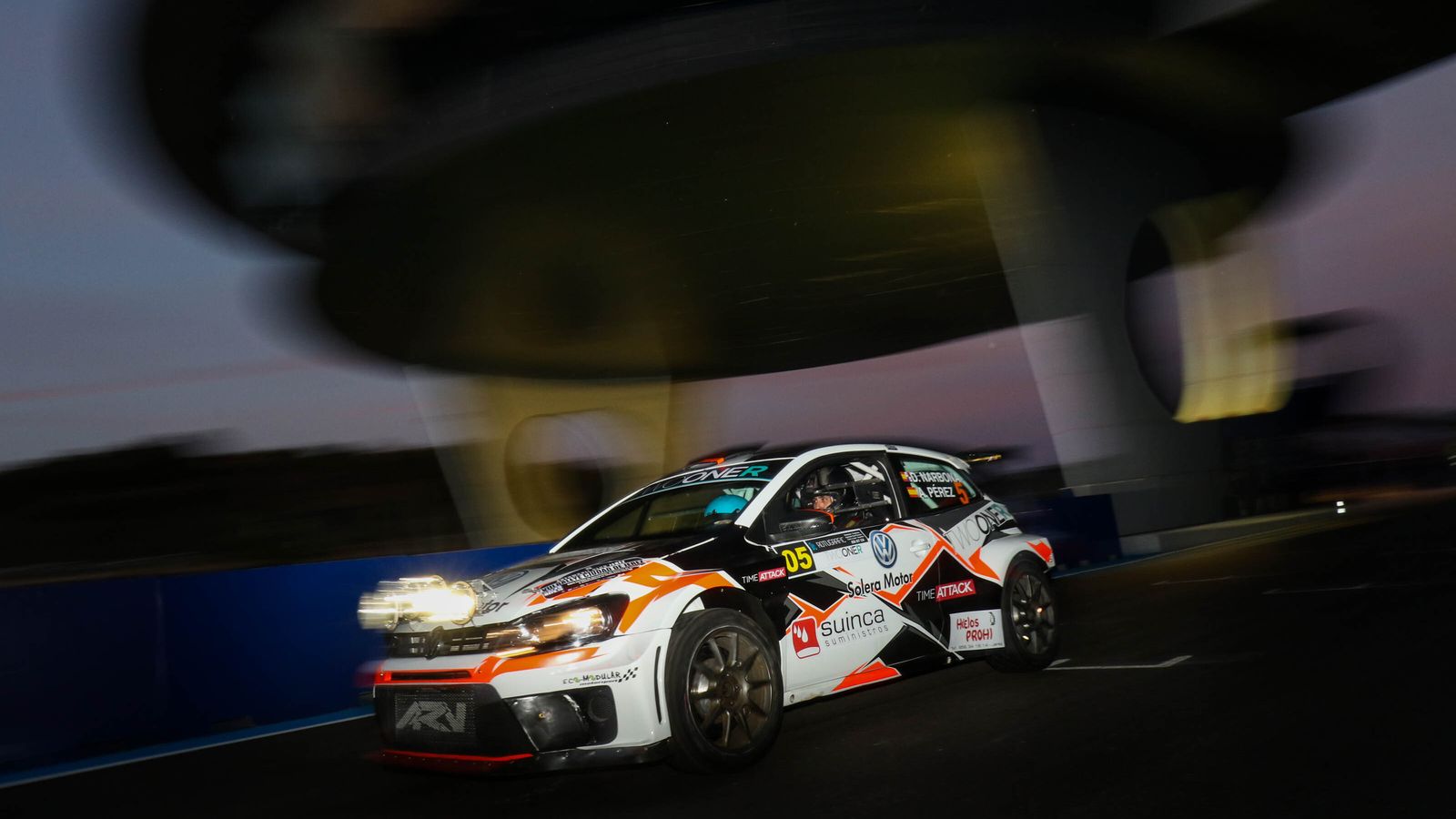 El tramo nocturno en el Circuito, espectacular.