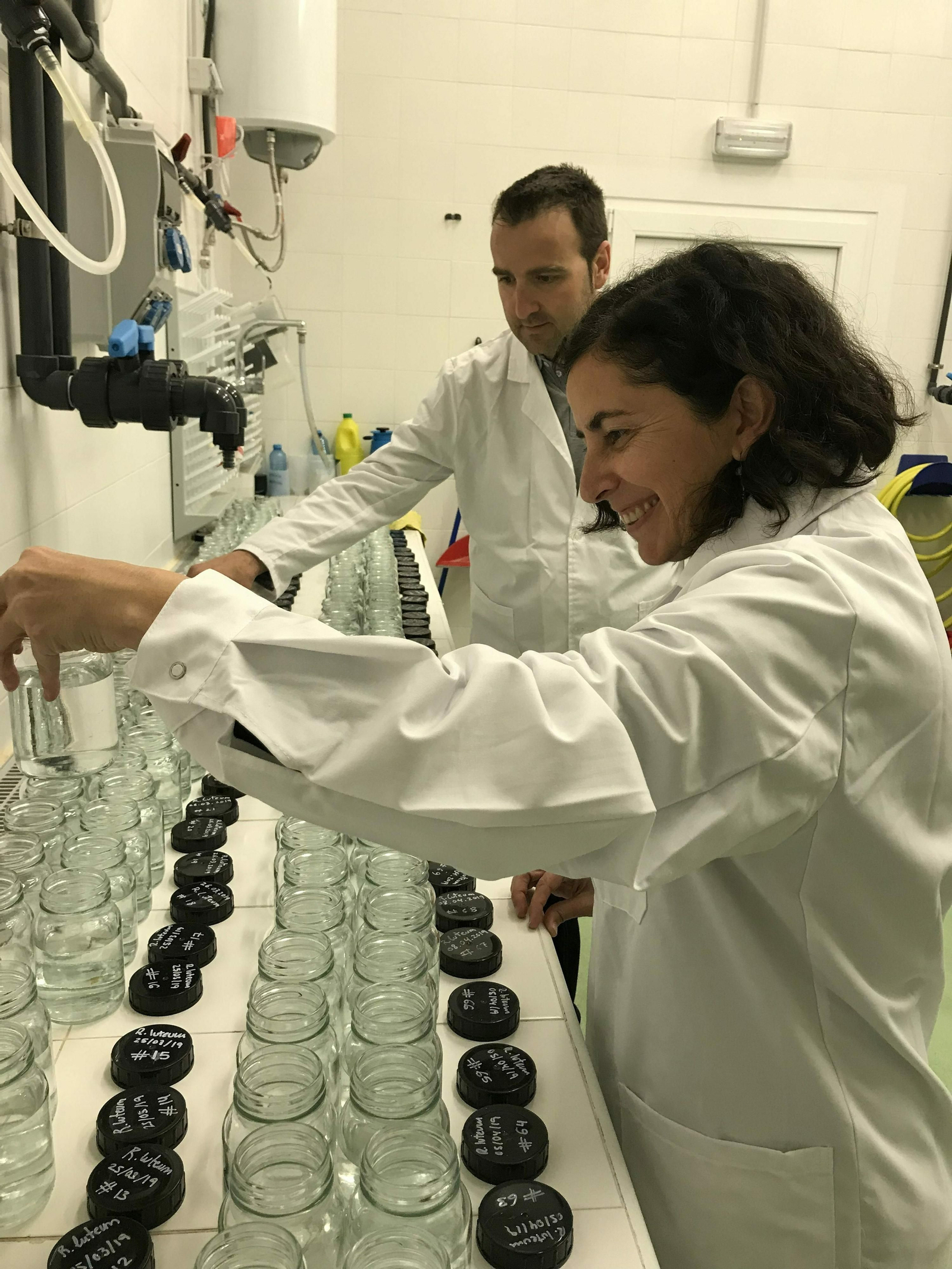 Laura Prieto y Gabriel Navarro, dos de los investigadores responsables de este trabajo.