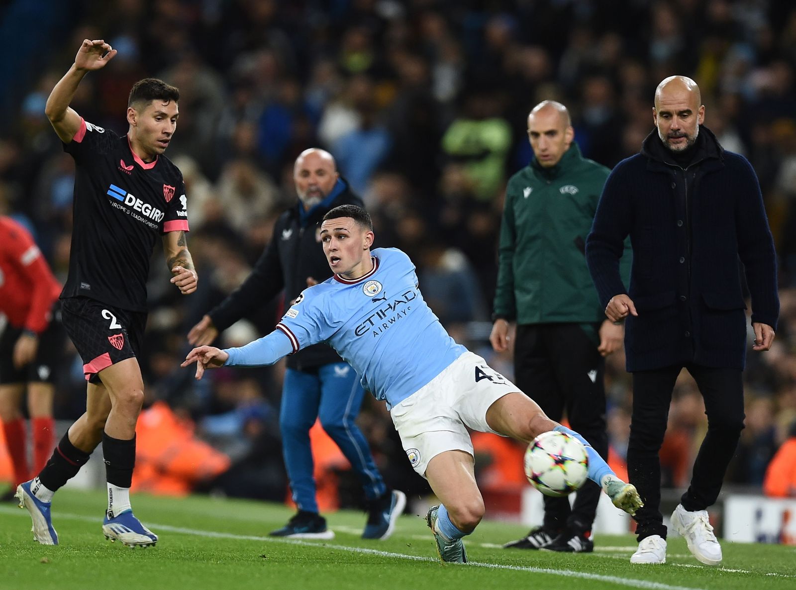Las fotos del Manchester City-Sevilla de Champions