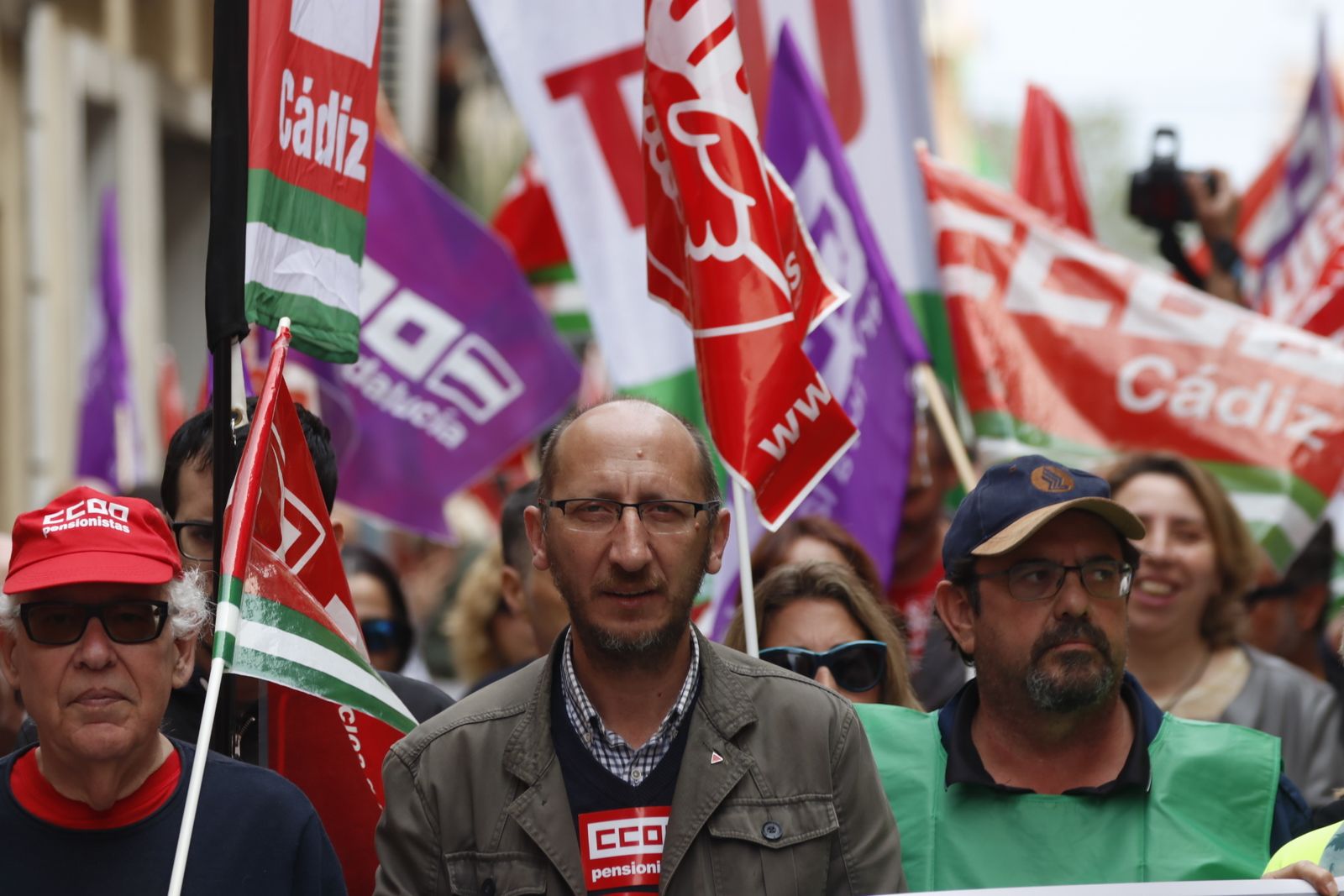 La manifestación por el Día del Trabajador en La Línea