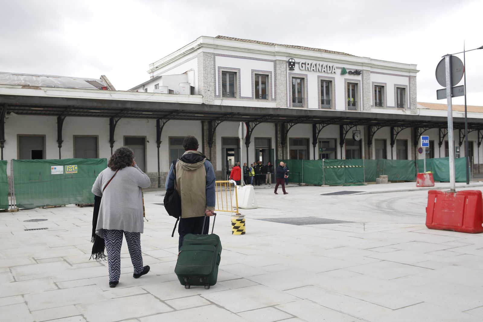 Las obras en la explanada de Andaluces están prácticamente terminadas.