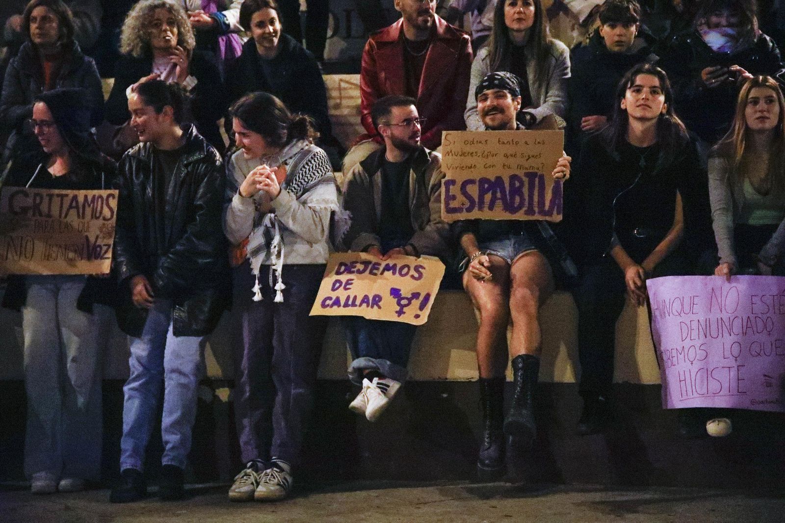 Las imágenes de la manifestación realizada por Asamblea Feminista 8M en Almería