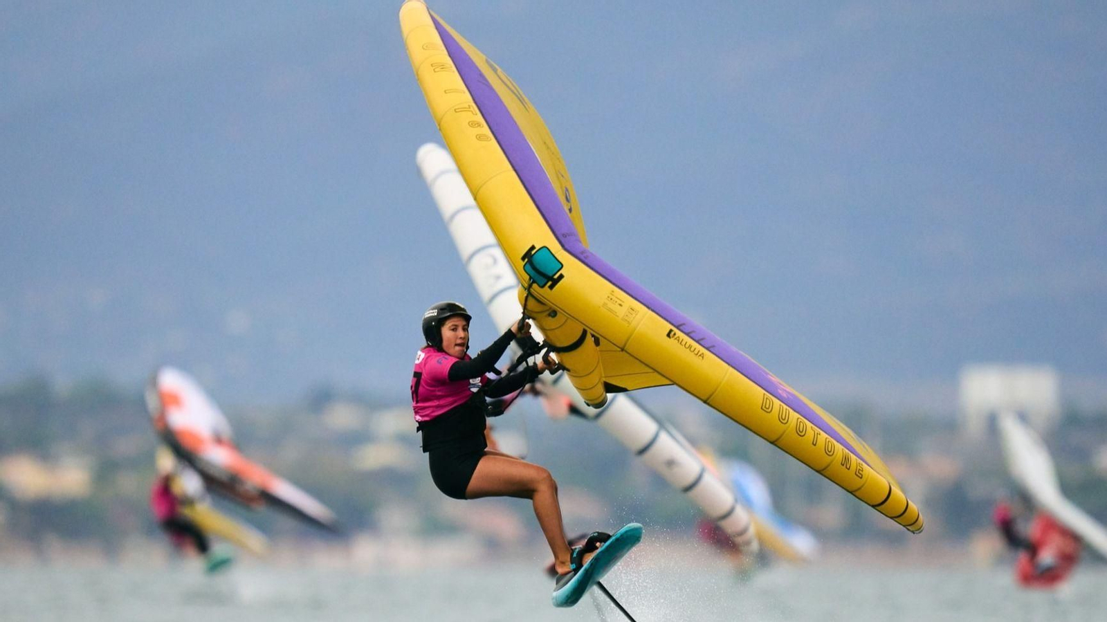 Nia Suardiaz, durante la competición