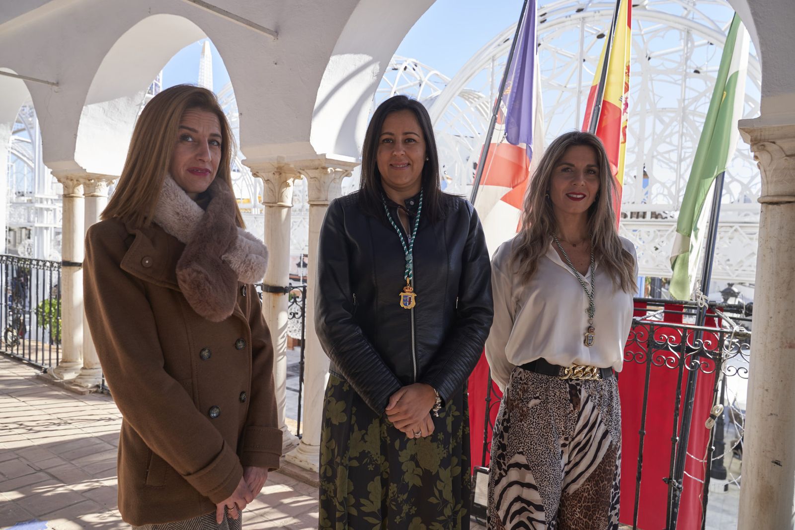 Las tres representantes del PP en el Ayuntamiento de Almonte.
