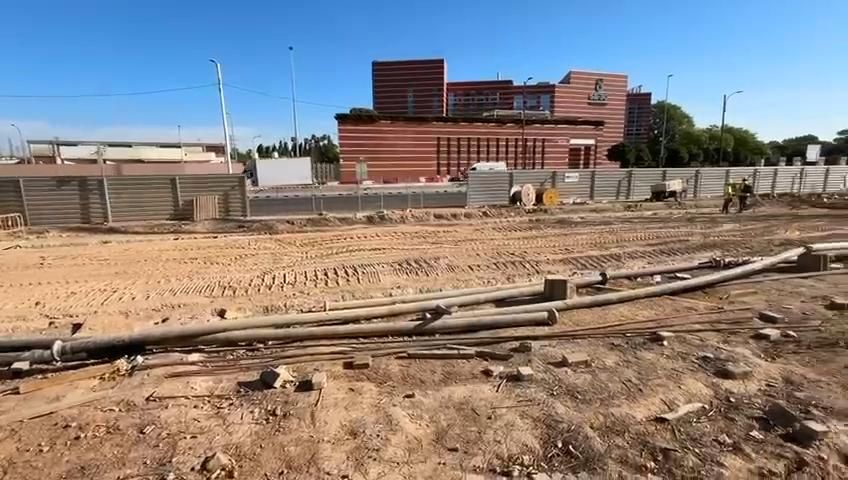 Así van las obras del Metro de Sevilla en la Ronda Urbana Norte