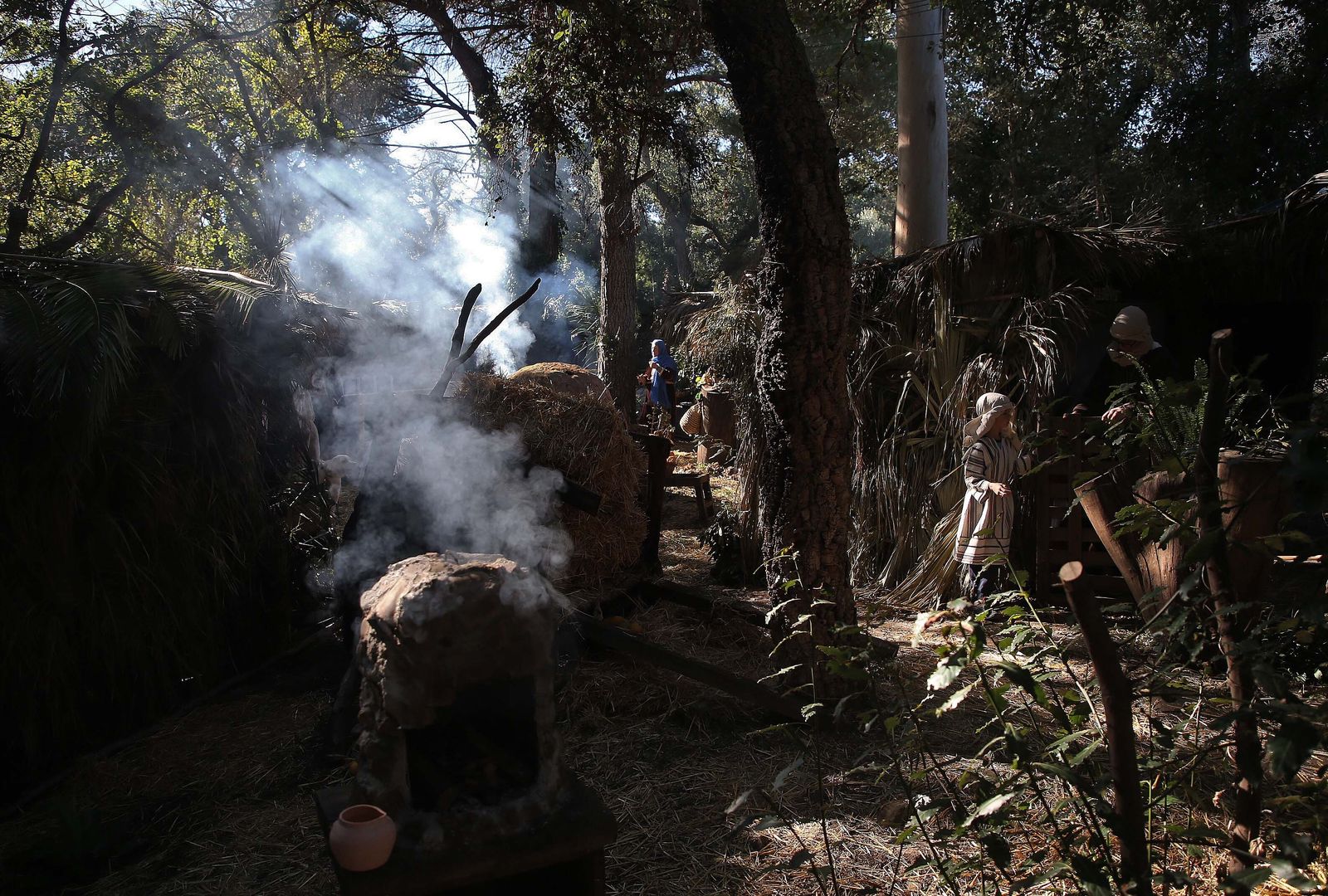La inauguración del Belén Viviente de Pelayo, en imágenes