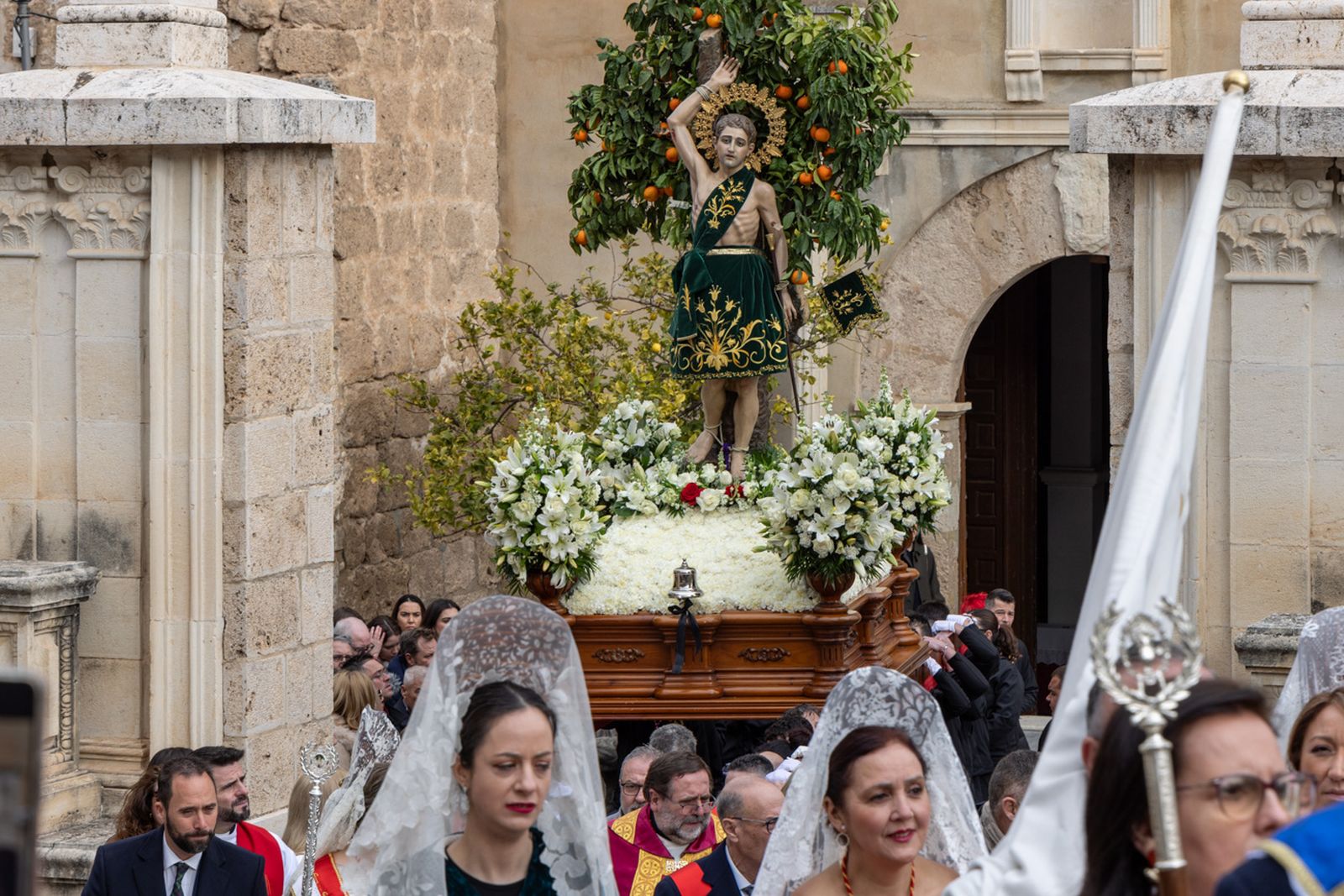 Solemne procesión de San Sebastián en La Guardia de Jaén