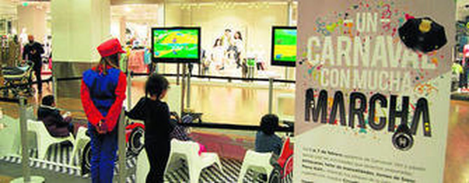 Entre las actividades, un torneo de Mario Kart.