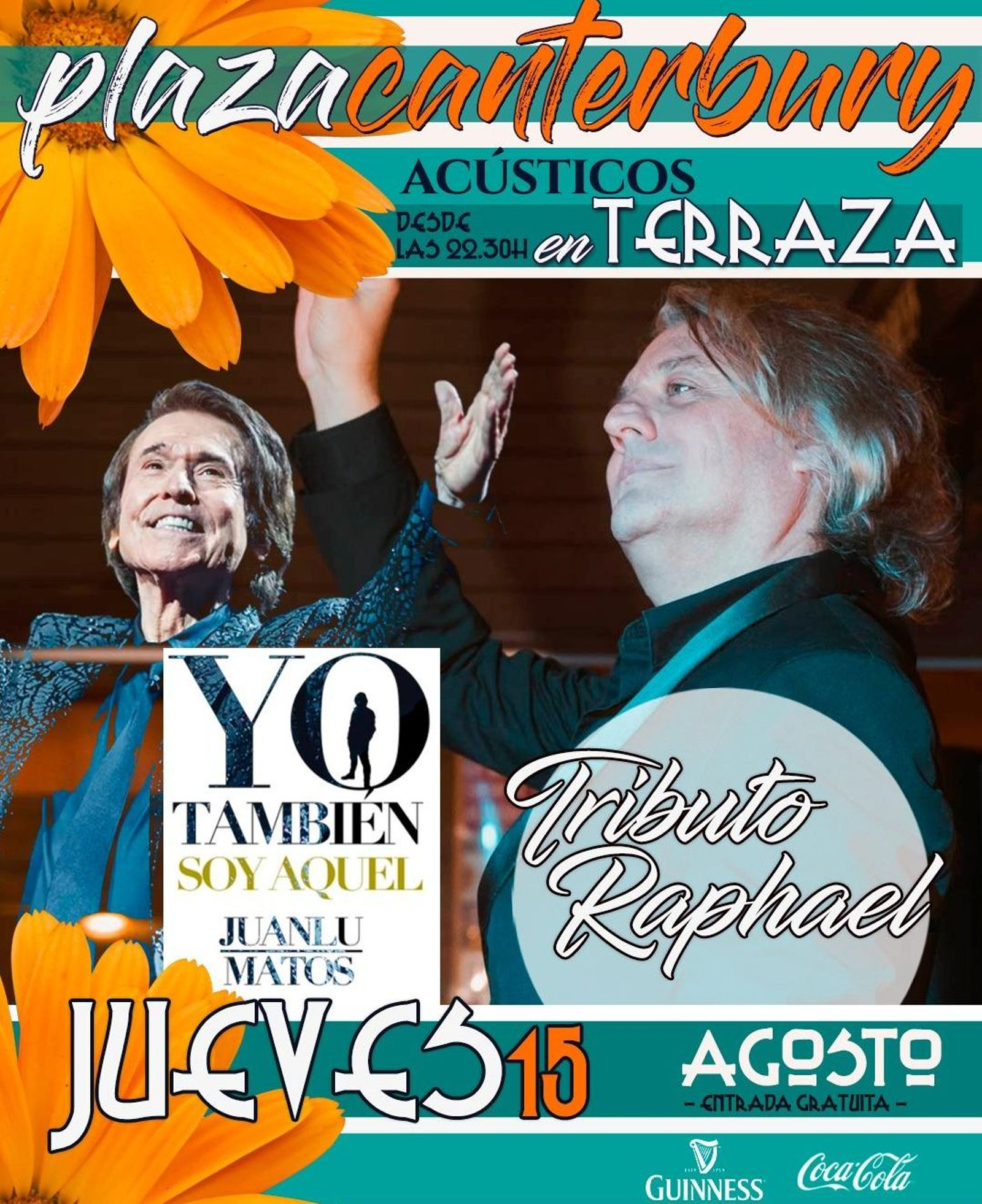 Cartel concierto tributo a Raphael