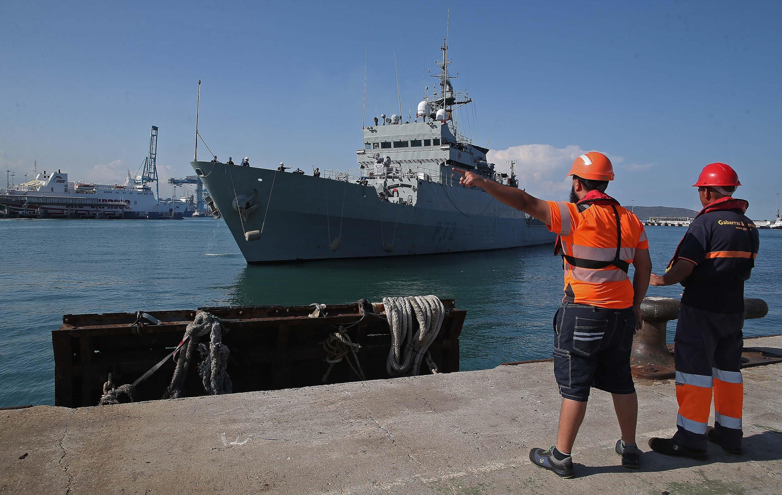 La llegada del patrullero 'Centinela' al Puerto de Algeciras.