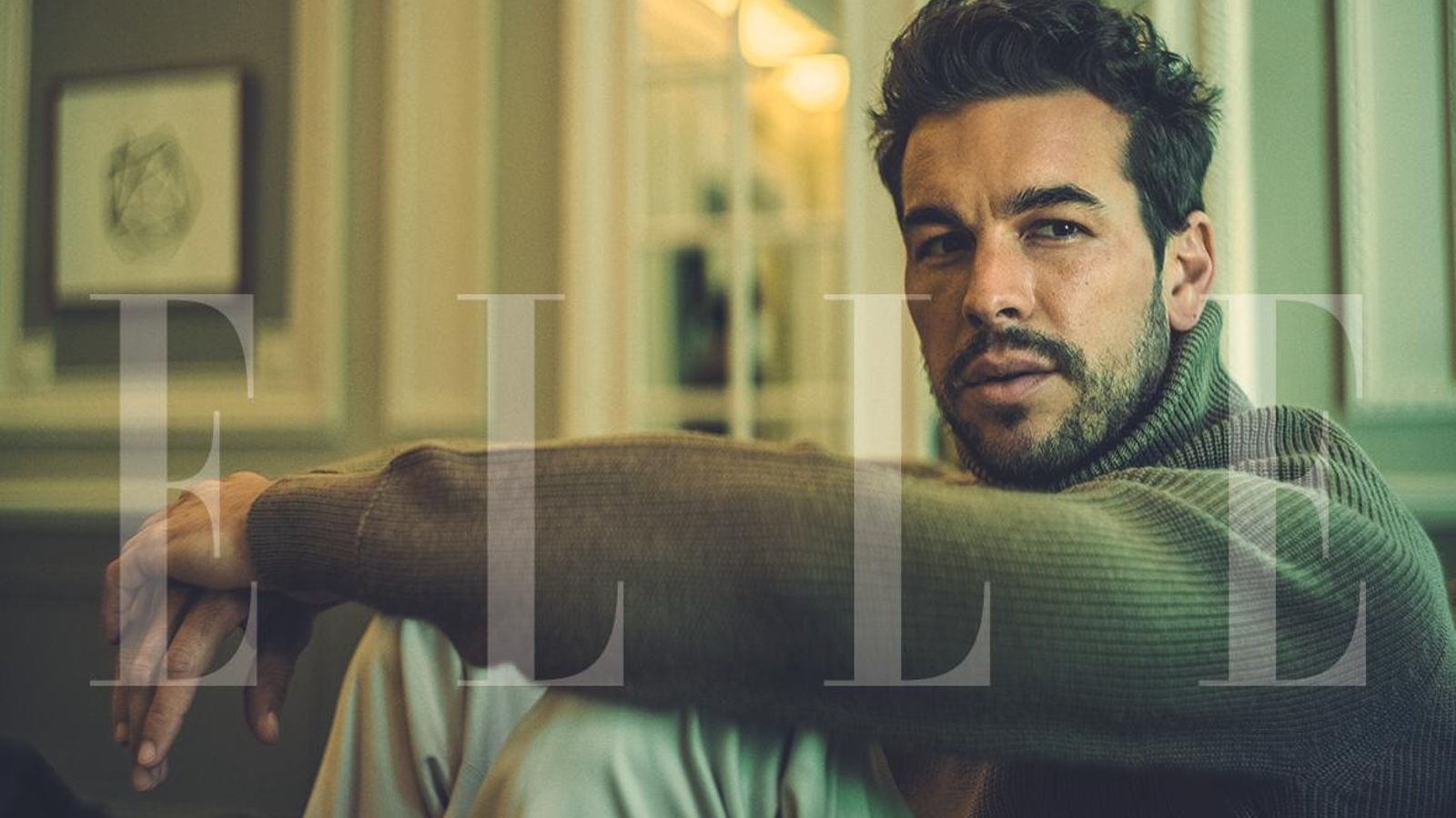 Casas, en su último reportaje fotográfico para la revista 'Elle'.