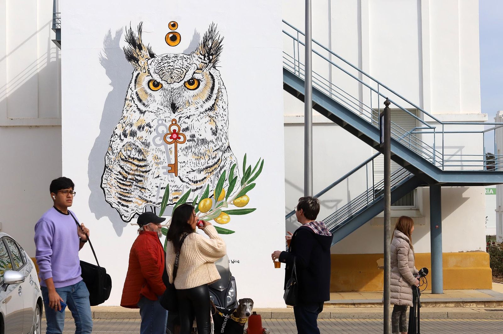 Wild Welva y María JL Hierro inauguran las nuevas intervenciones de Arte urbano en el Campus del Carmen, en imágenes