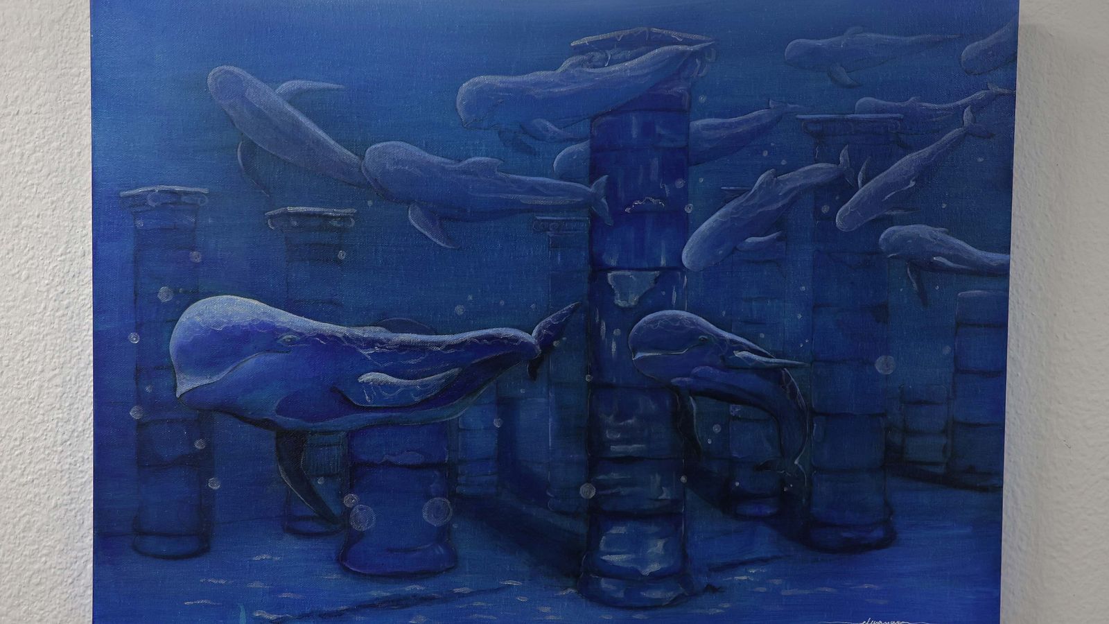 Calderones entre las ruinas de Baelo Claudia, una visión de Elena Novoa.