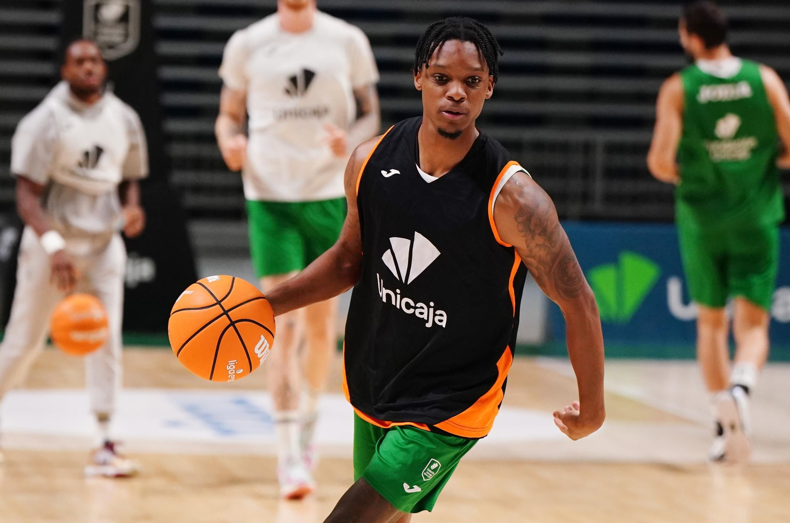 La Copa Davis echa al Unicaja del Carpena: el último entrenamiento del equipo
