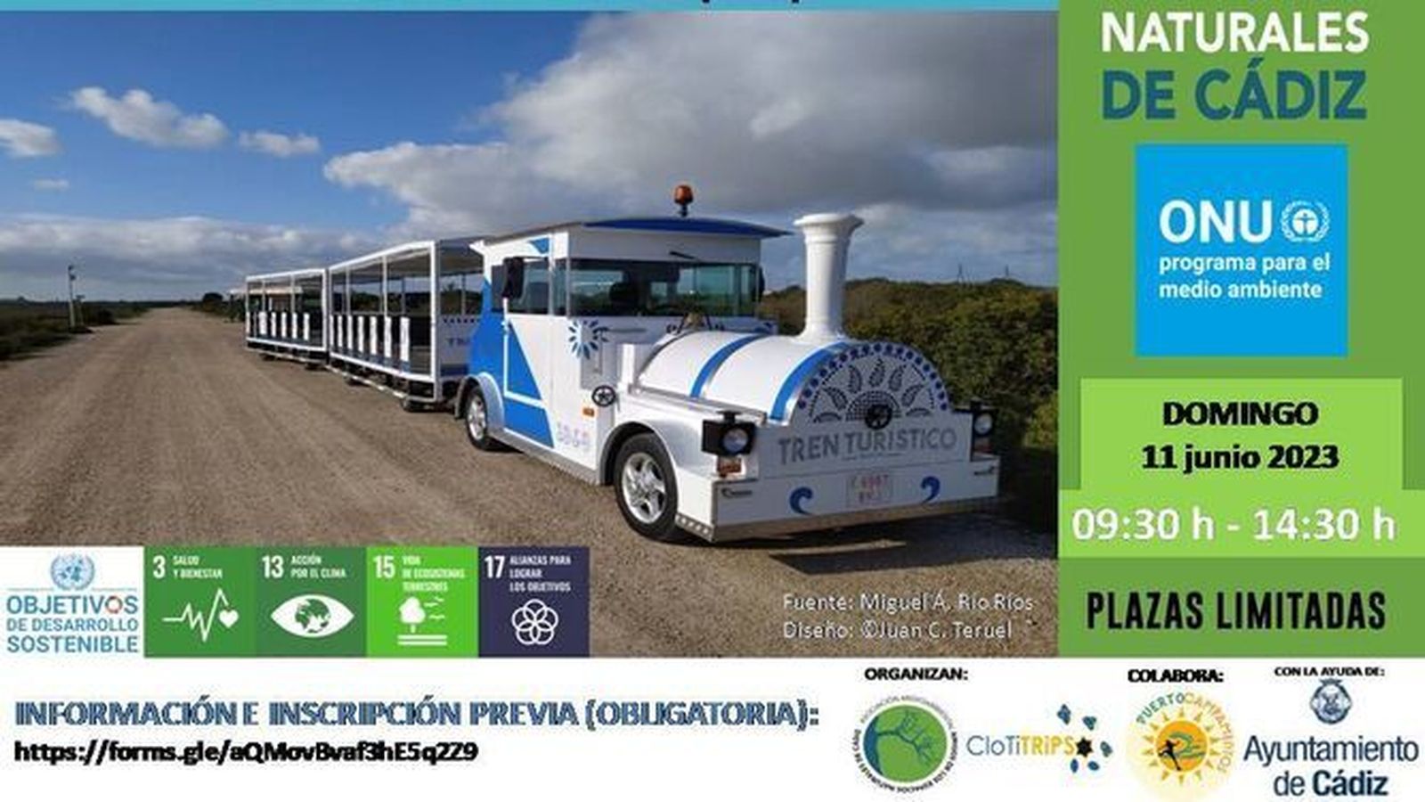 La ruta por el entorno natural se hará en tren y a pie.