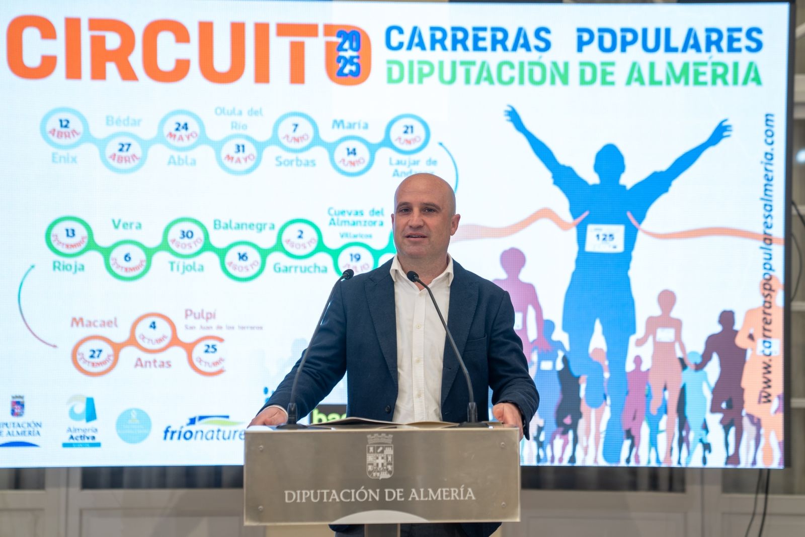 El vicepresidente y diputado de Deportes, José Antonio García, en la presentación del evento.