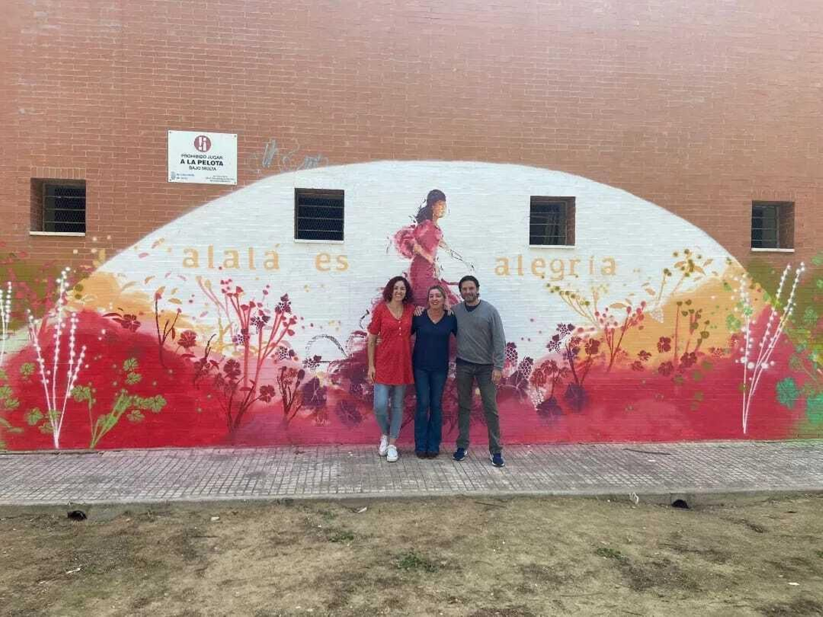 Cómo se hizo el mural de la alegría de Alalá Jerez