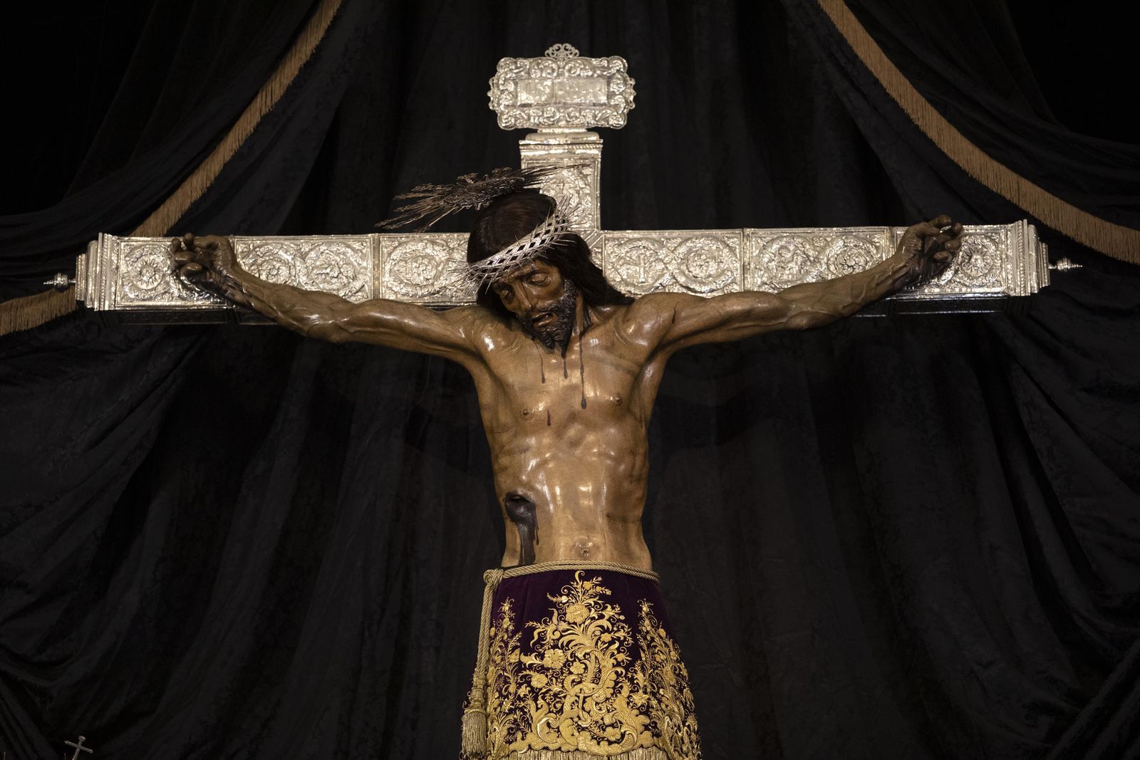 Imágenes de la cofradía de San Agustín este Lunes Santo