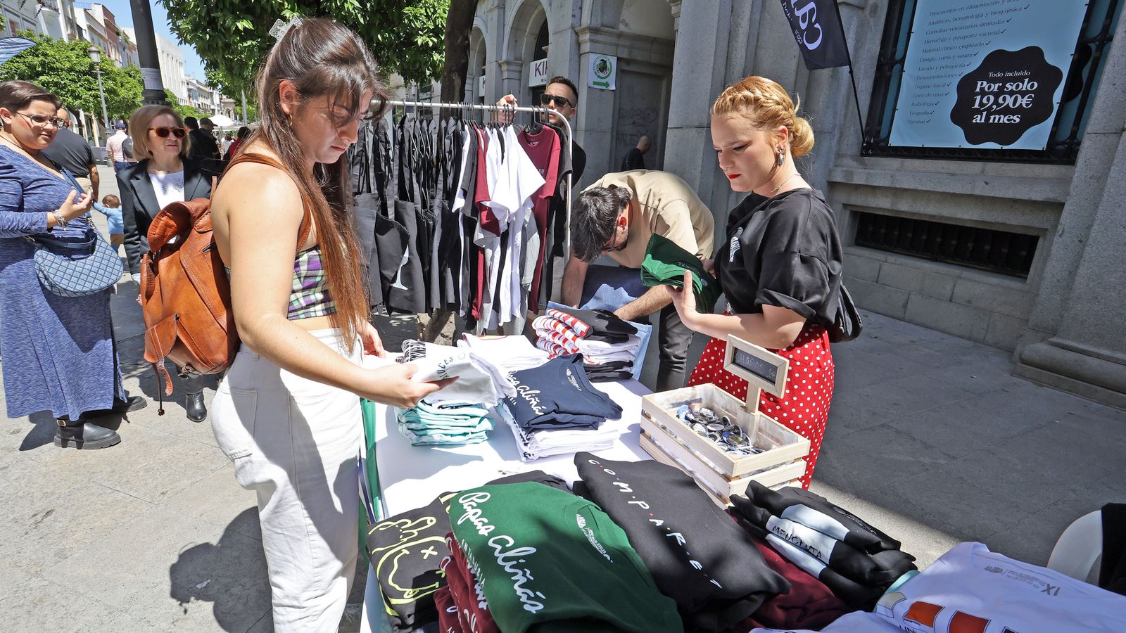 El centro de Jerez lleno este sábado