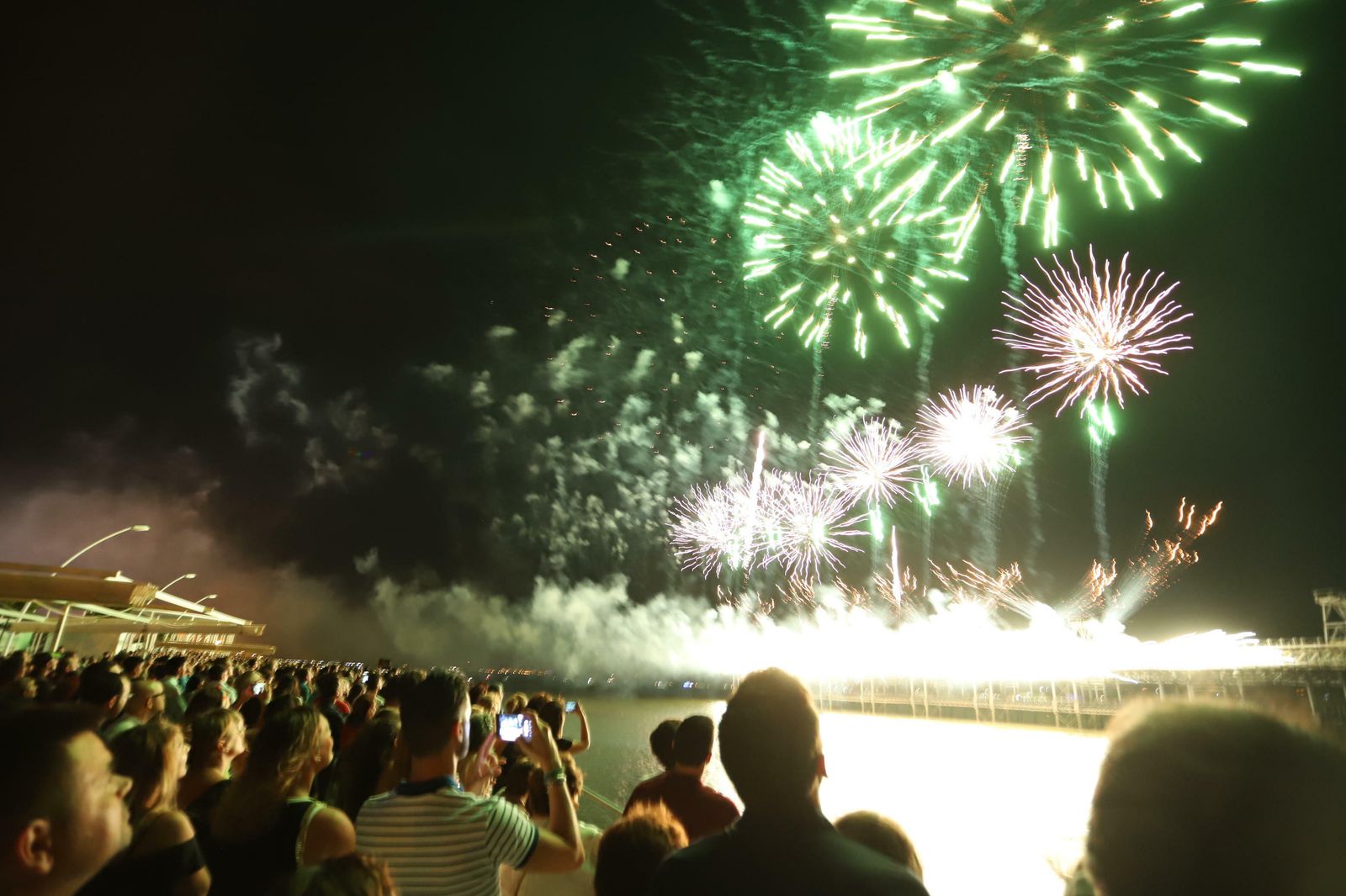 Fuegos artificiales.