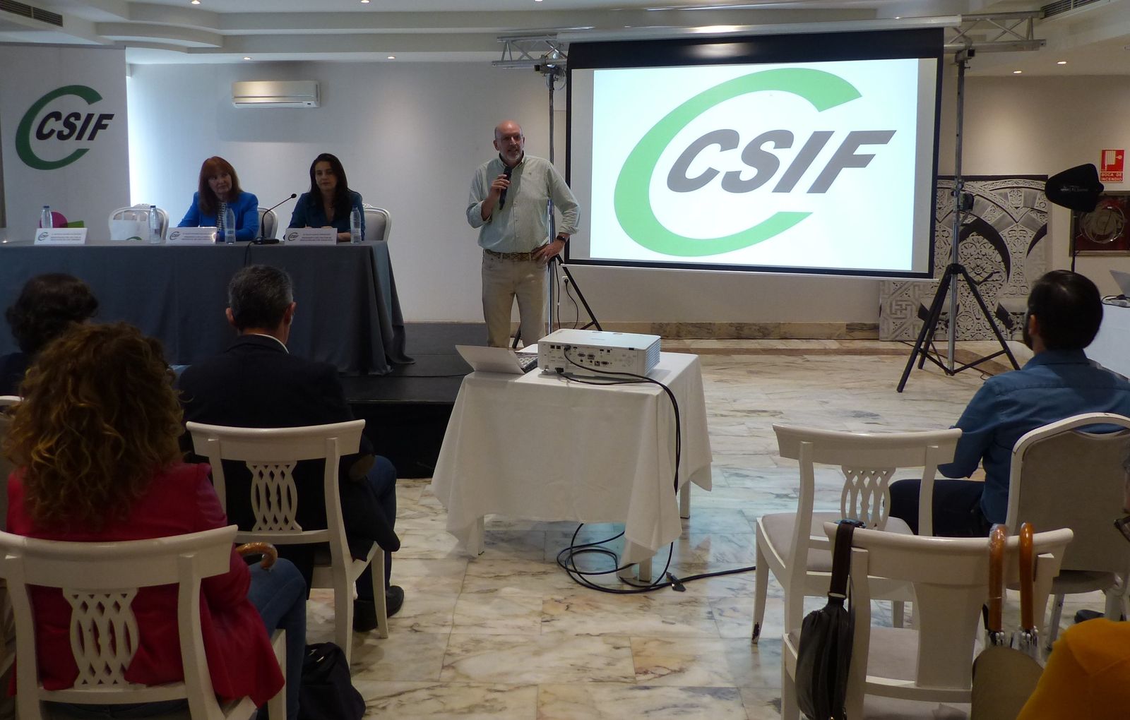 Un momento de la presentación de la candidatura.