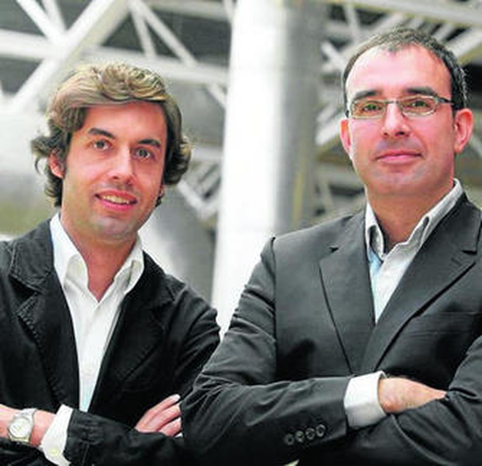 Luis Suárez y Asier Santas, los arquitectos del Parque de Arte Sacro.