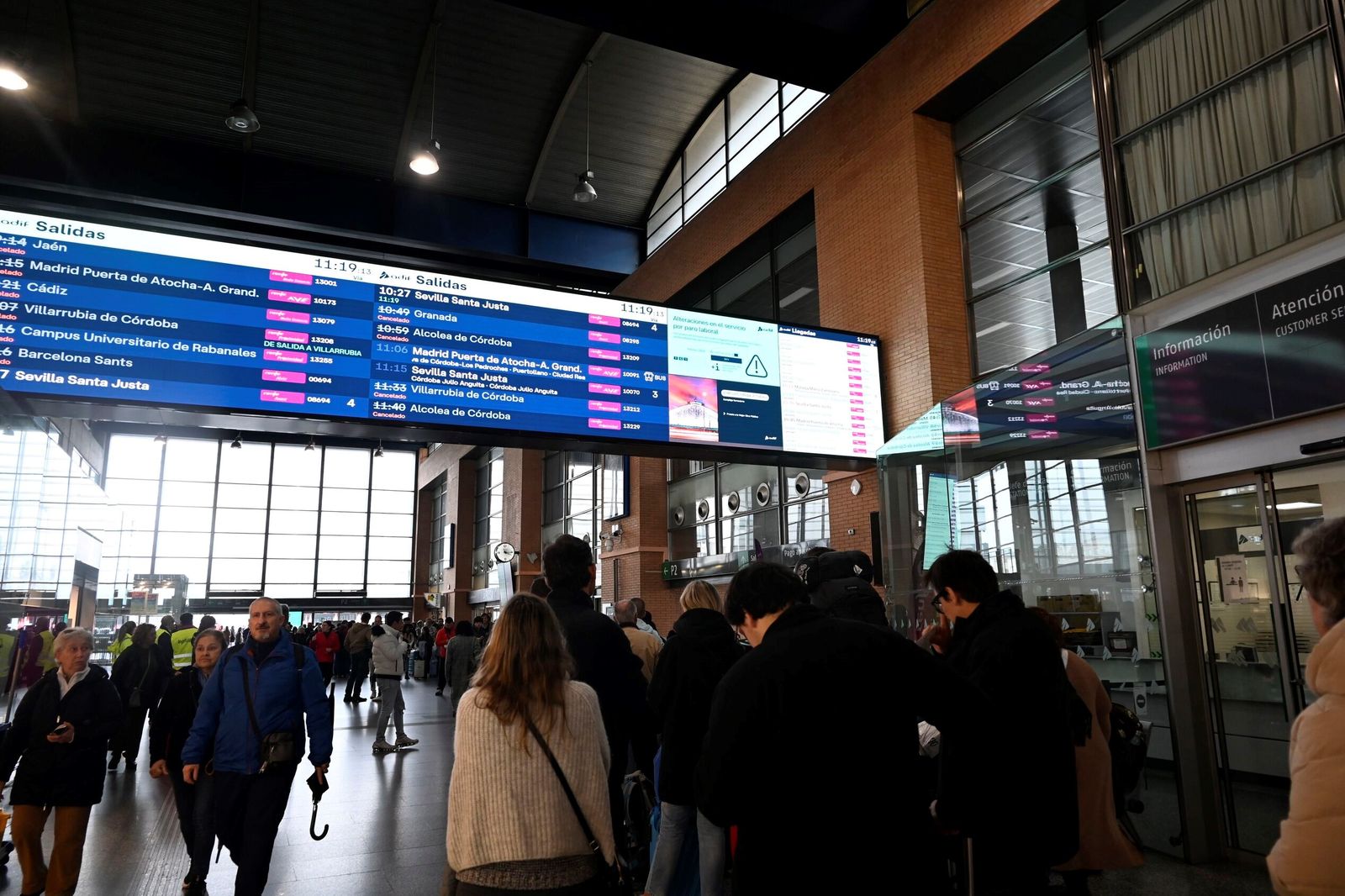 Las imágenes de la huelga del ferrocarril en Córdoba