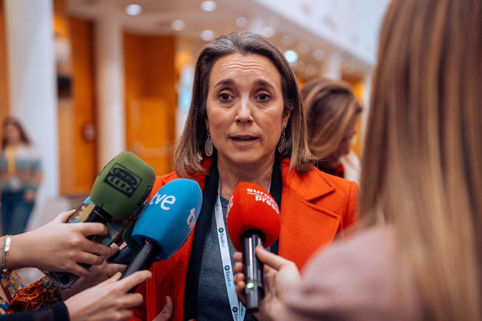 La secretaria general del PP, Cuca Gamarra, este martes.