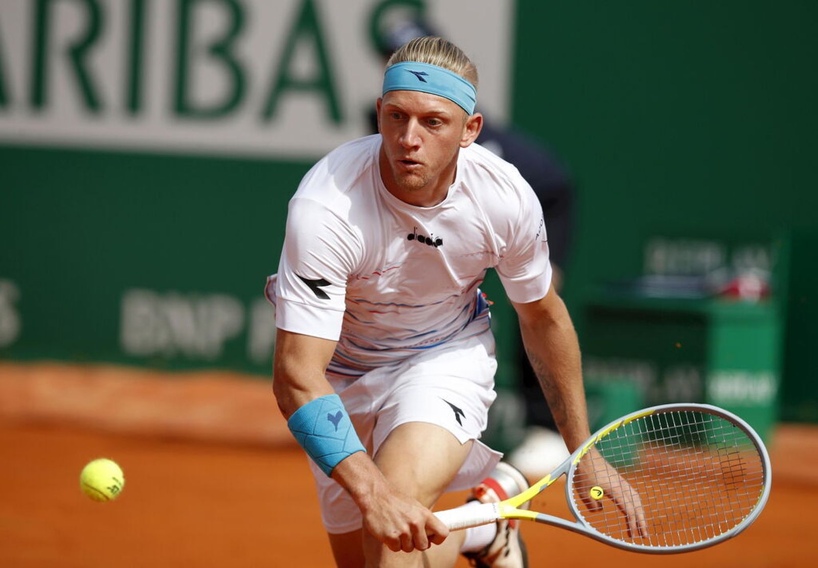 Davidovich, en un torneo de tierra batida en esta temporada.