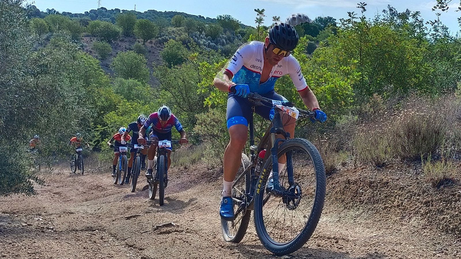 Una imagen de la dureza de una de las pruebas del Circuito Provincial Sevilla BTT Media Maratón 2023