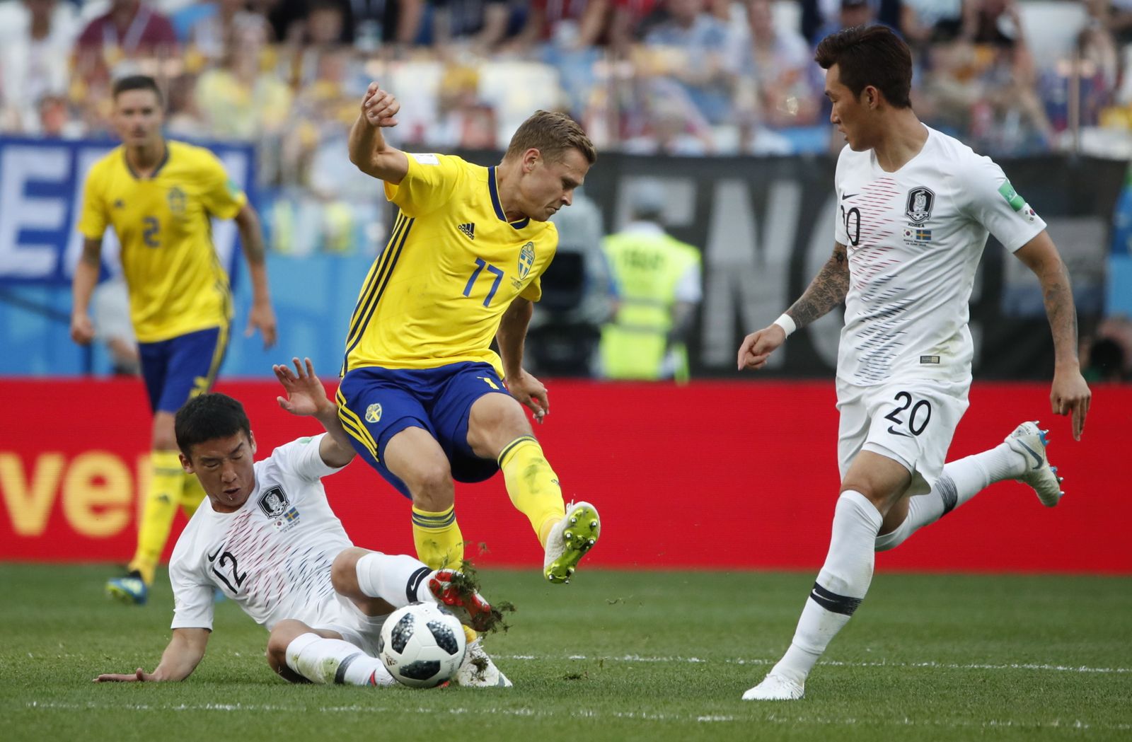 Las imágenes del Suecia-Corea del Sur