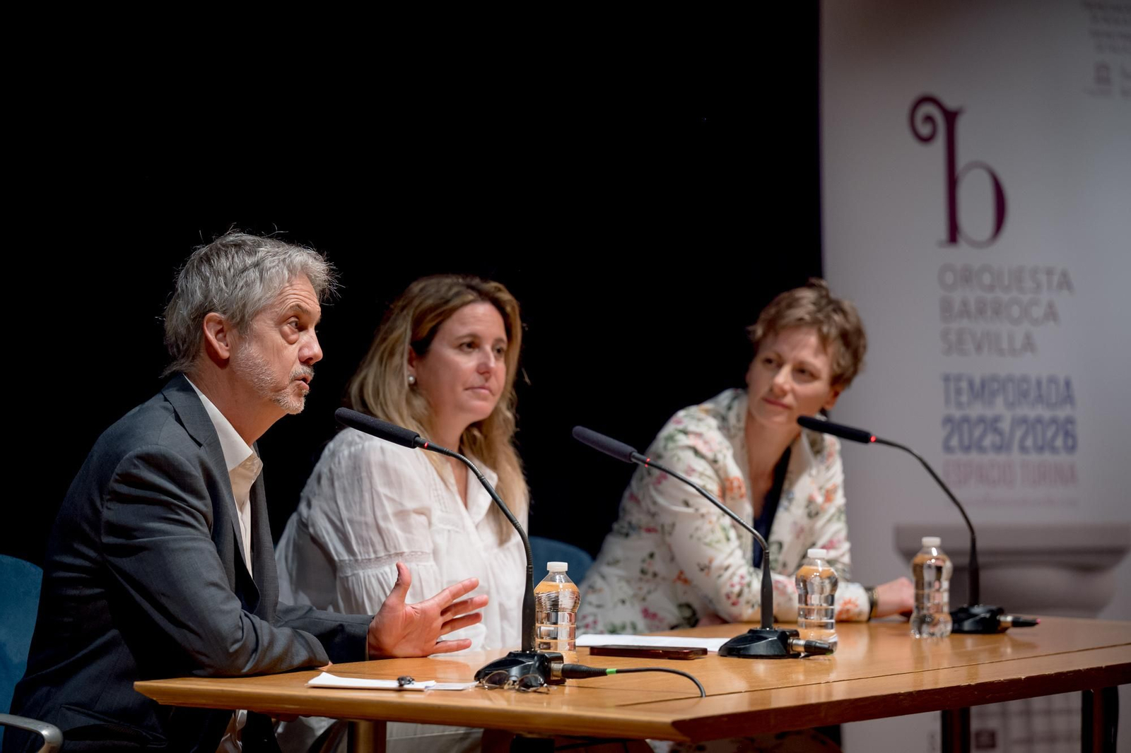 Angie Moreno, Ventura Rico y Martyna Pastuszka, este martes en el Espacio Turina.