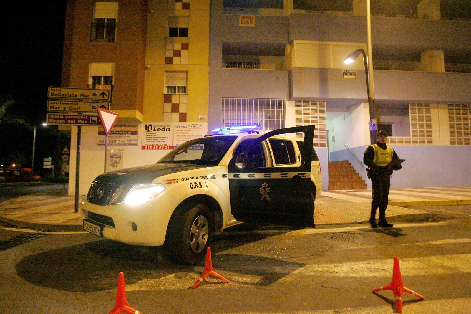 Guardia civil en Aguadulce. (Archivo)
