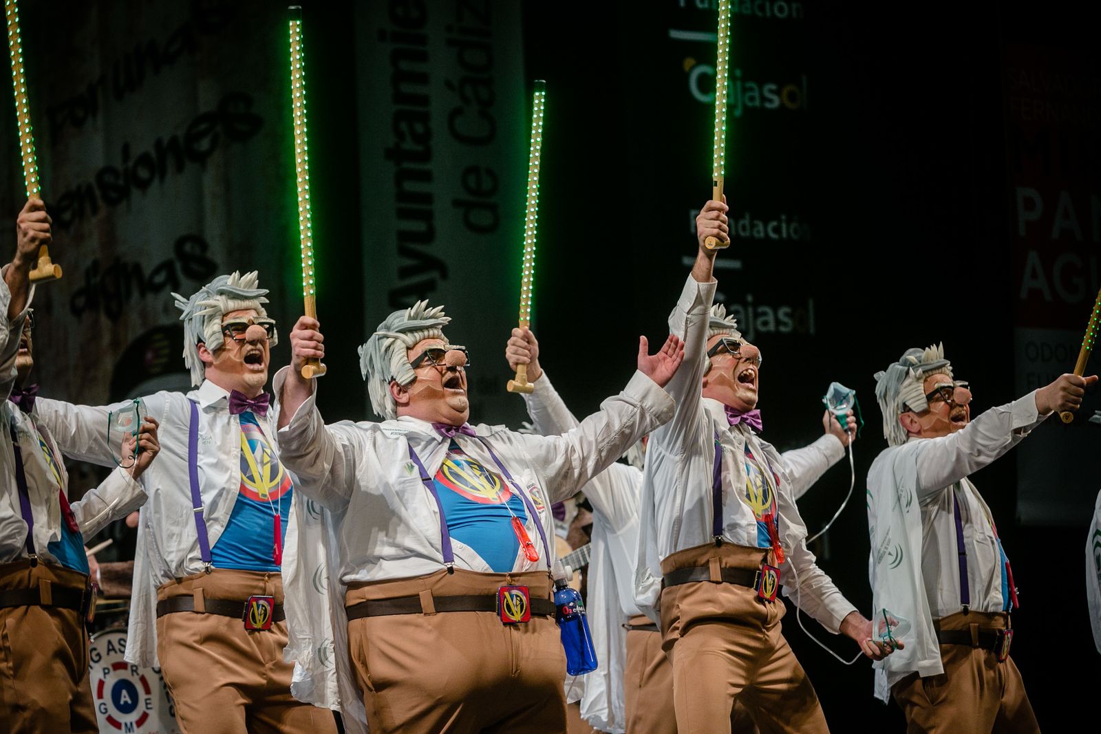 La chirigota "Los vengadores"