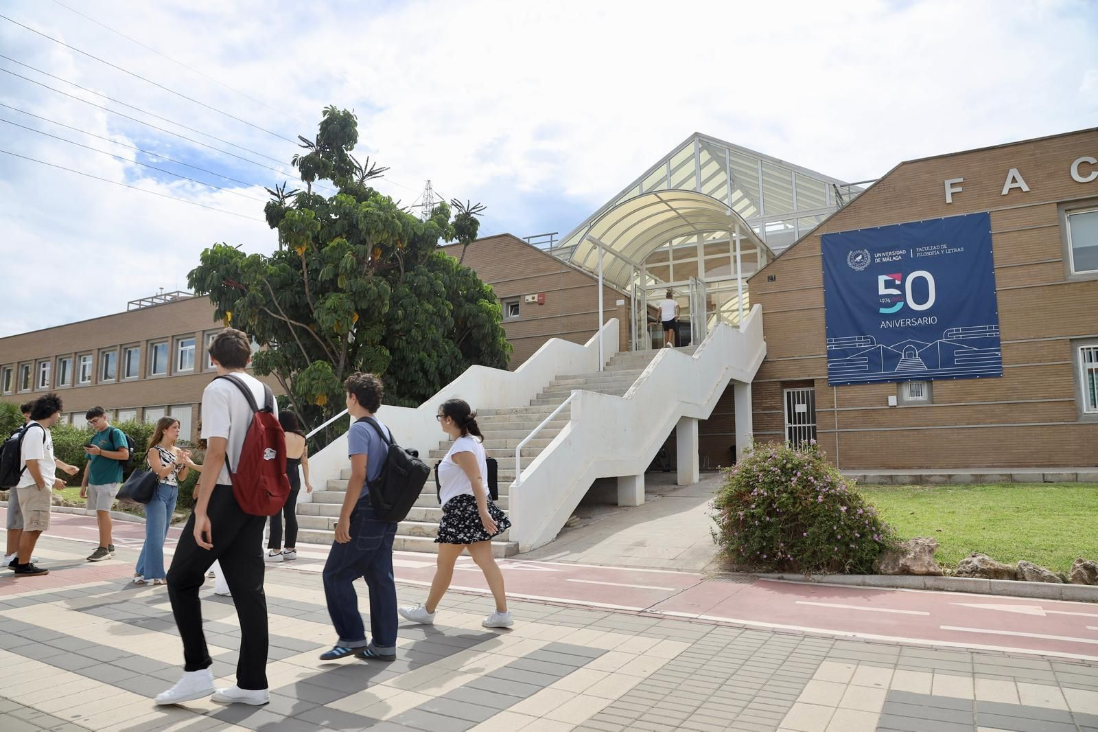 Una imagen del inicio de curso en la UMA este martes.