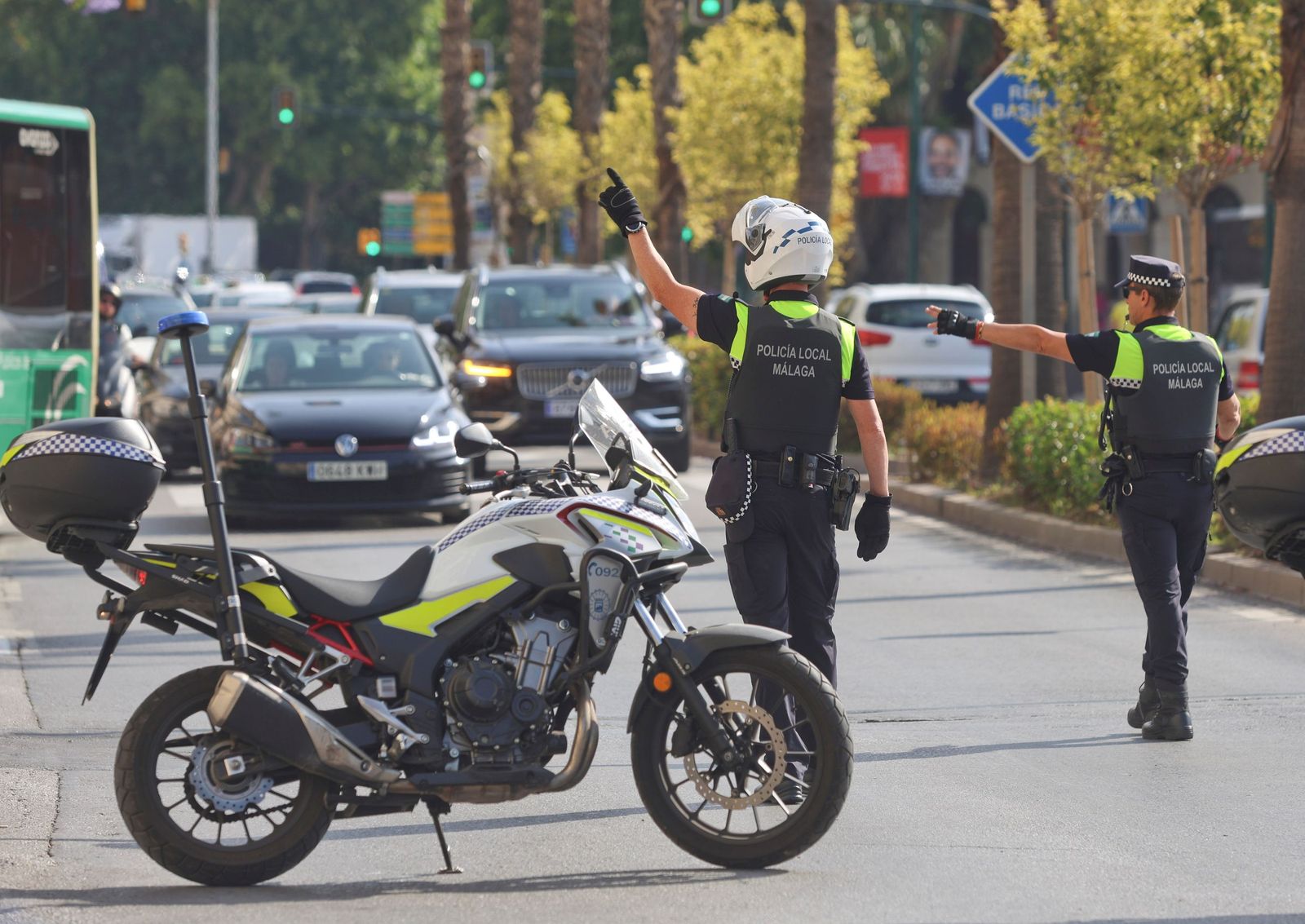 Agentes de la Policía Local de Málaga en una imagen de archivo.