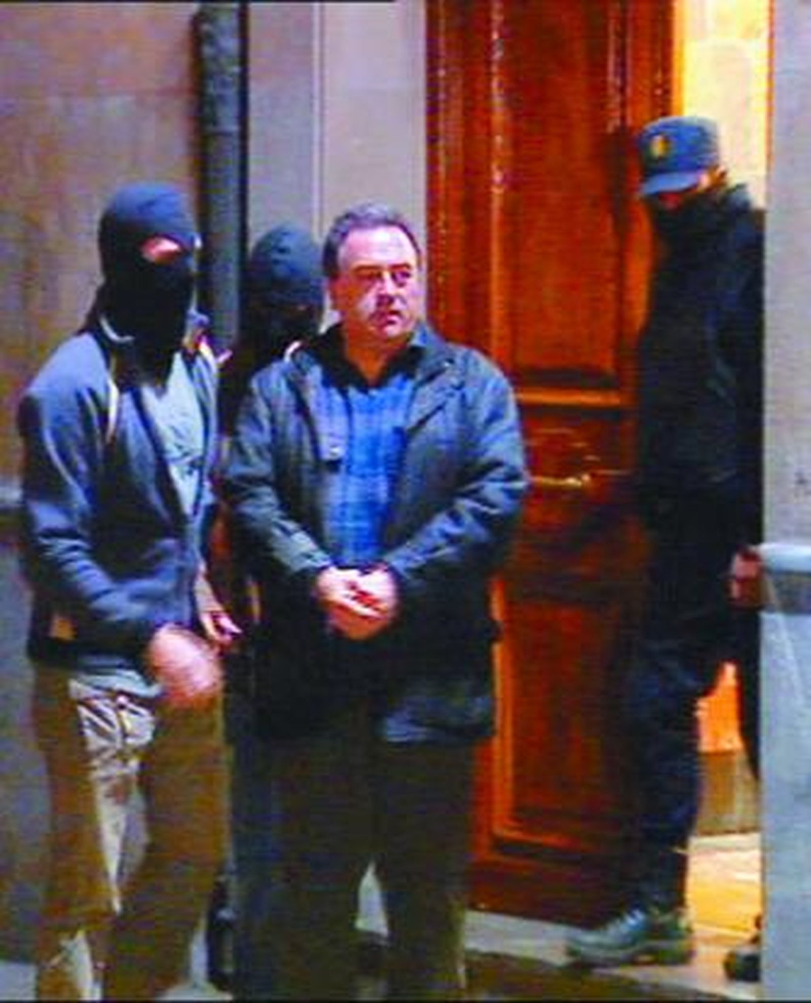 El dirigente de Batasuna Karmelo Landa, detenido por la Policía Nacional.