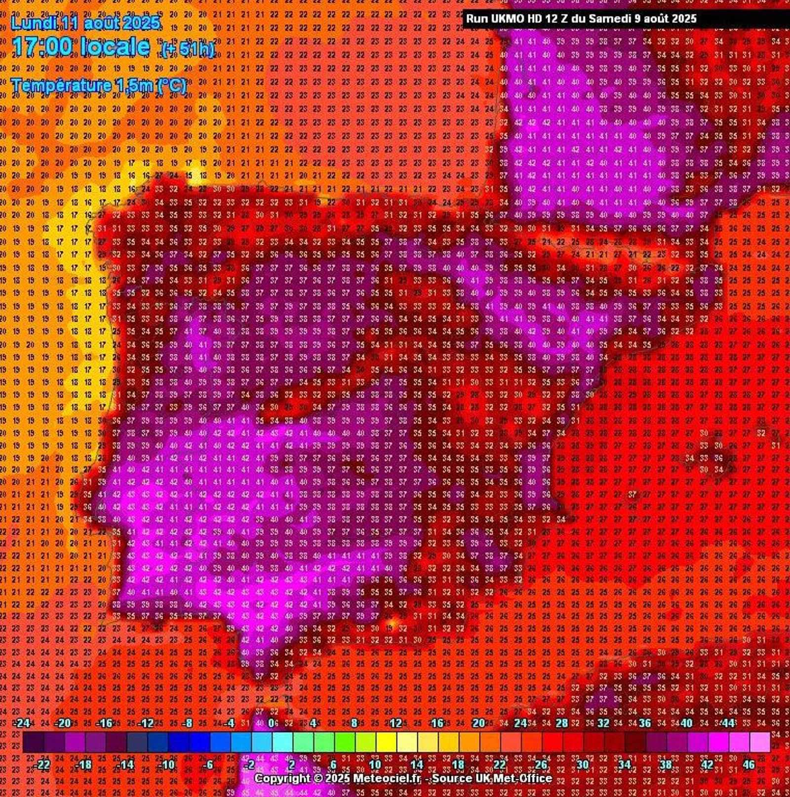 Calor previsto para el lunes.