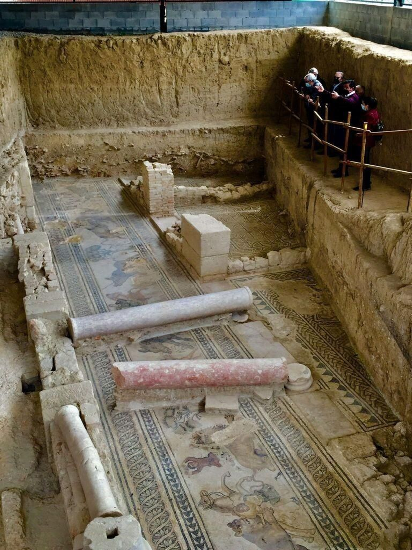 Salón prinicipal de la villa romana