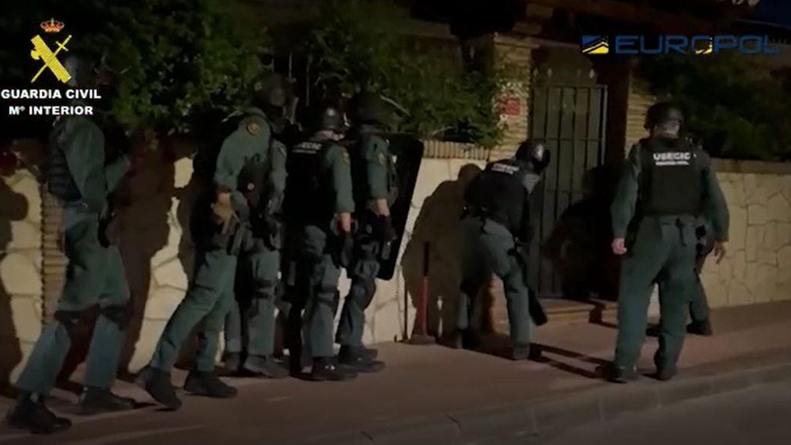 Entrada en uno de los registros de la operación.