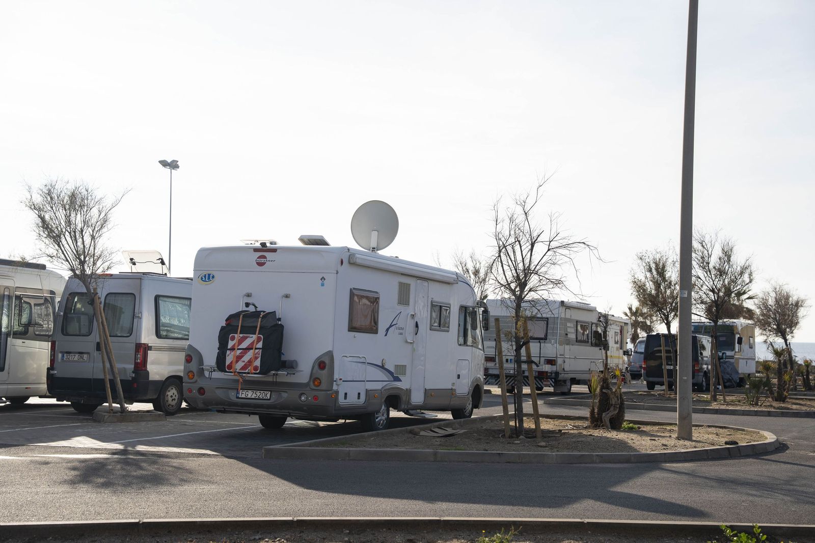 Las caravanas también están en el Delta del Andarax y la playa del Zapillo.