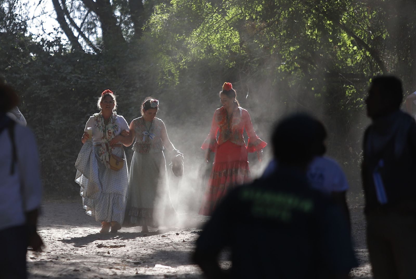 Imágenes de la Hermandad de Huelva a su paso por El Charco