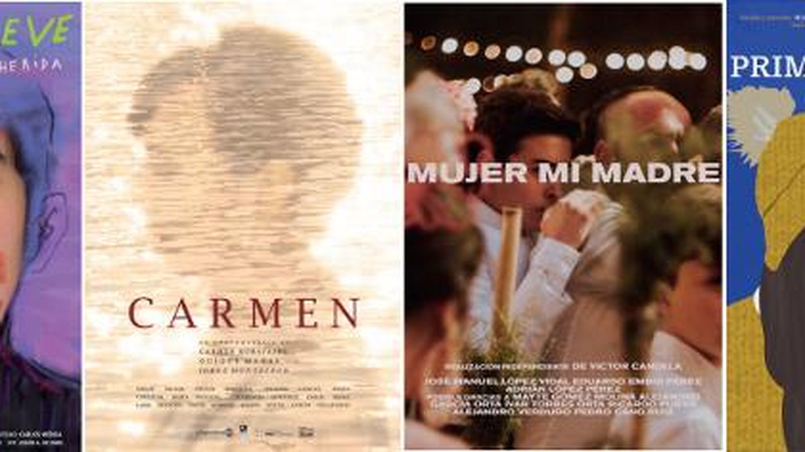 Carteles de los cuatro cortos elegidos.