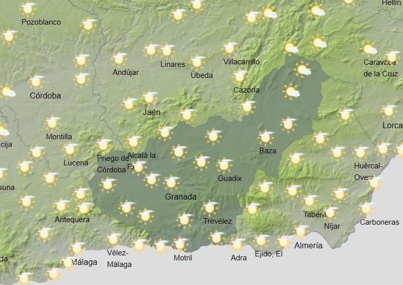 Tiempo en Granada | Bajan las temperaturas y el oleaje de la borrasca 'Noa' pone en alerta a la provincia