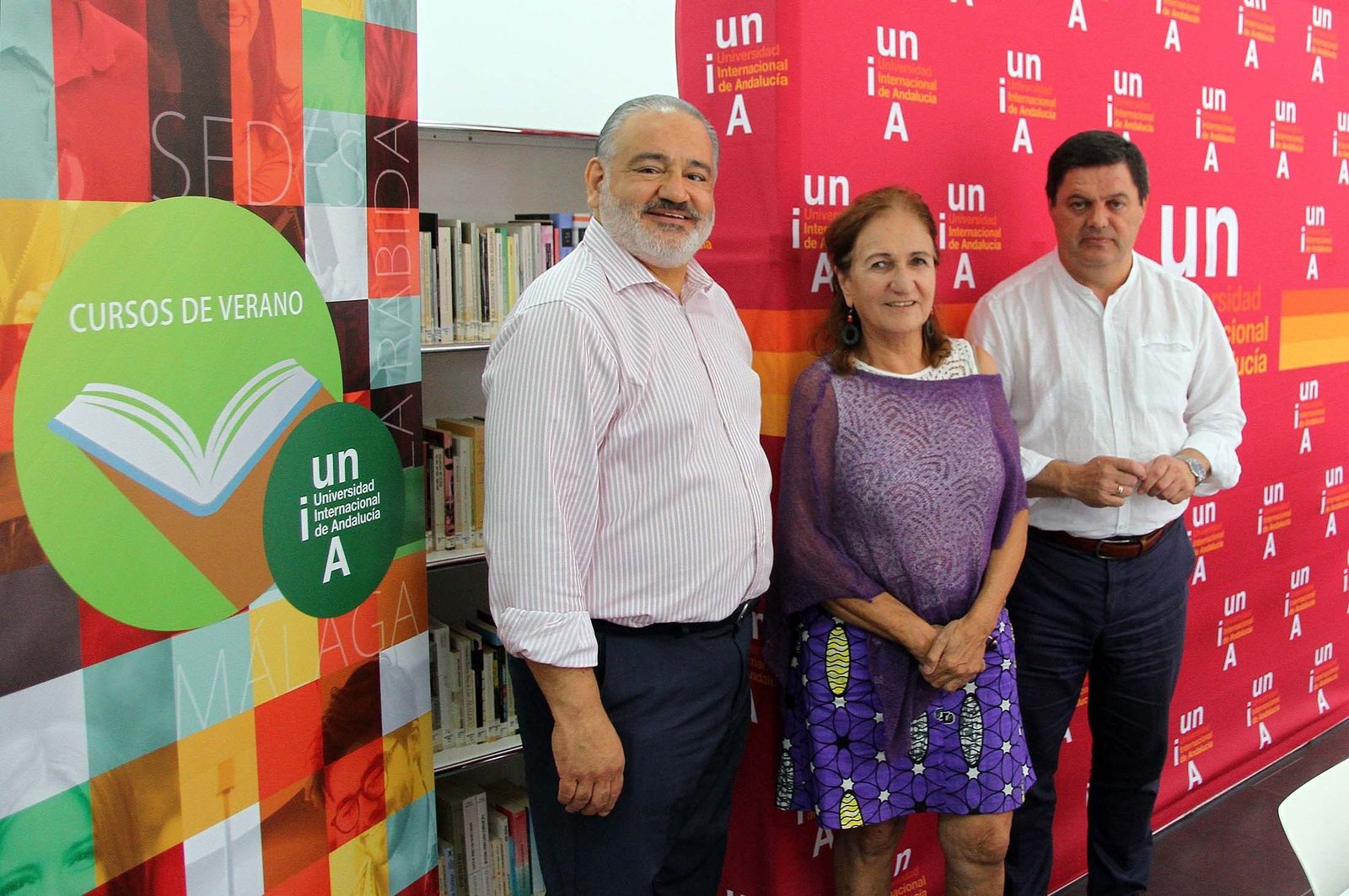 Desde la izquierda, Mauricio Calderón, Pilar Estébanez y Agustín Galán en la presentación del curso.
