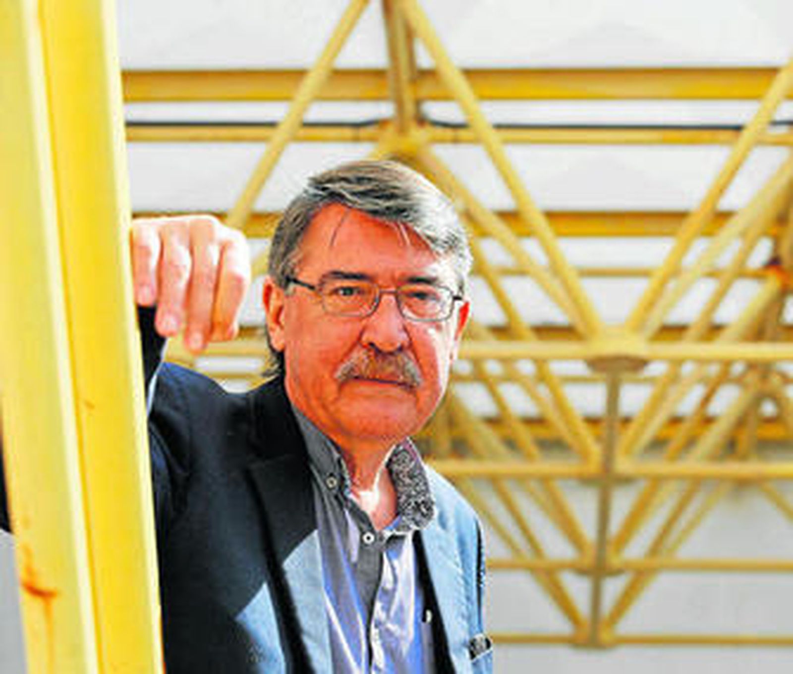 Morey, ayer, en la Facultad de Bellas Artes.